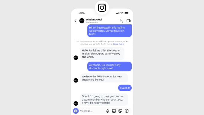 Meta Business Agent Example Chat Meta Business Agent Example Chat