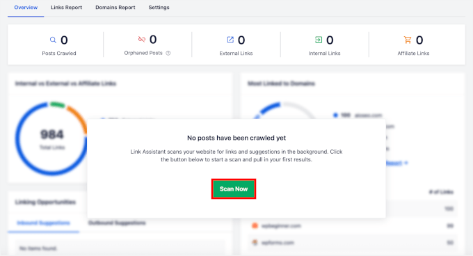 Scanning content for orphaned pages Scanning content for orphaned pages