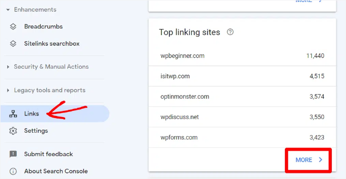 Google Search Console backlinks Google Search Console backlinks