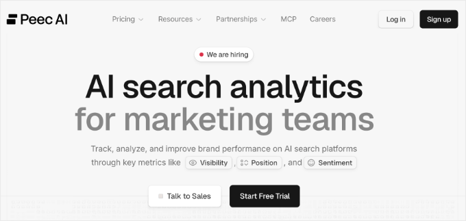 peec-ai-website Peec AI website homepage