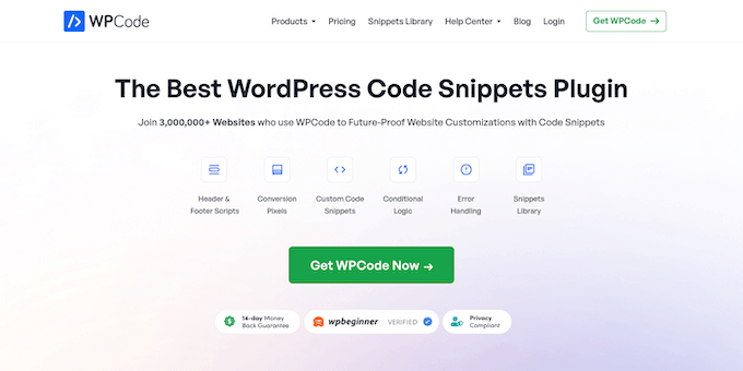 WPCode – Best All-Around Code Snippets Plugin WPCode – Best All-Around Code Snippets Plugin