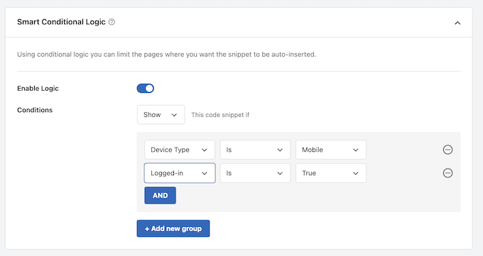 How to add code to your website using smart conditional logic How to add code to your website using smart conditional logic