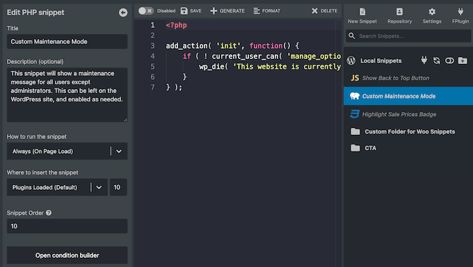 The WPCodeBox code editor The WPCodeBox code editor