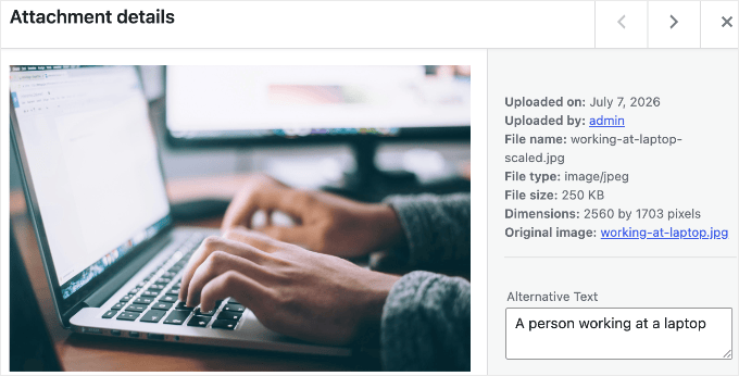 WordPress media library showing a newly uploaded image via MCP WordPress media library showing a newly uploaded image via MCP