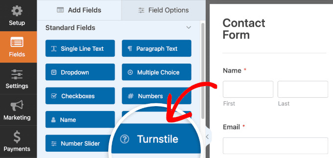 Add Turnstile field to WPForms Add Turnstile field to WPForms